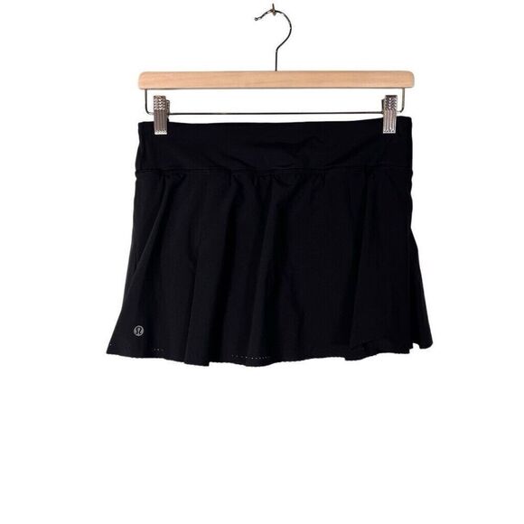 LULULEMON Womens Black Athletic Tennis Pleated Skort Size 6 - Picture 1 of 10